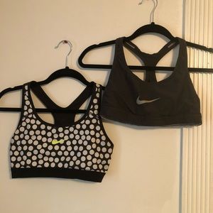 Two Nike sports bras